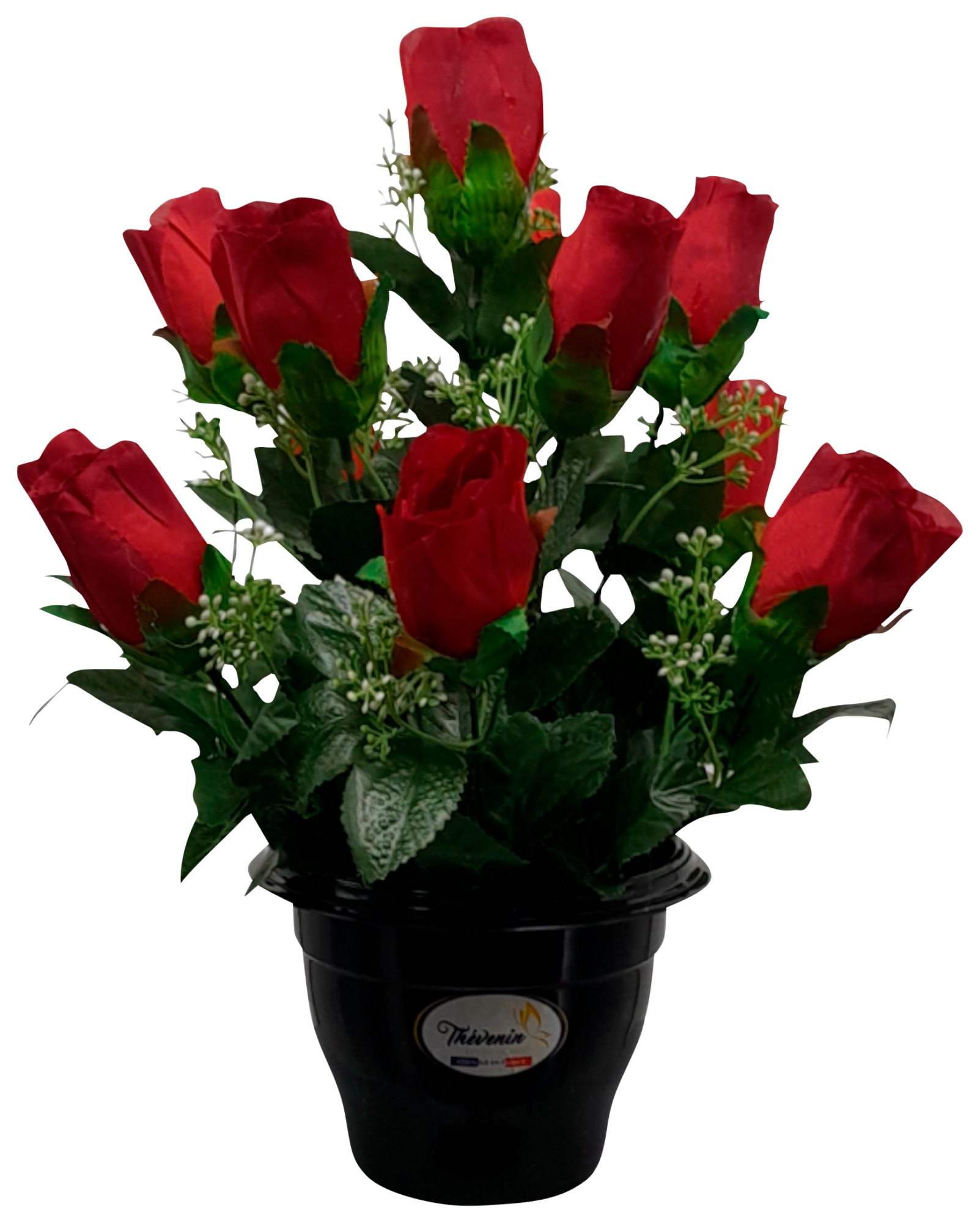 POT DE BOUTONS DE ROSES