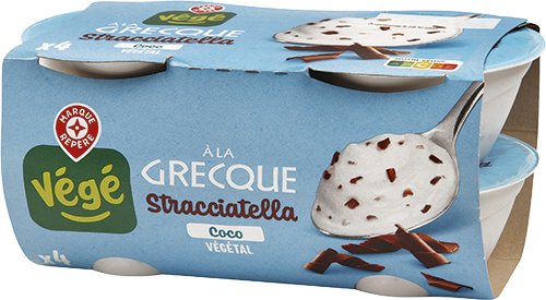 YAOURT À LA GRECQUE AU LAIT DE COCO STRACCIATELLA