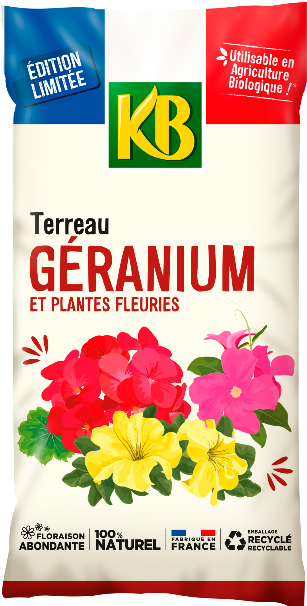TERREAU GERANIUMS ET PLANTES FLEURI
