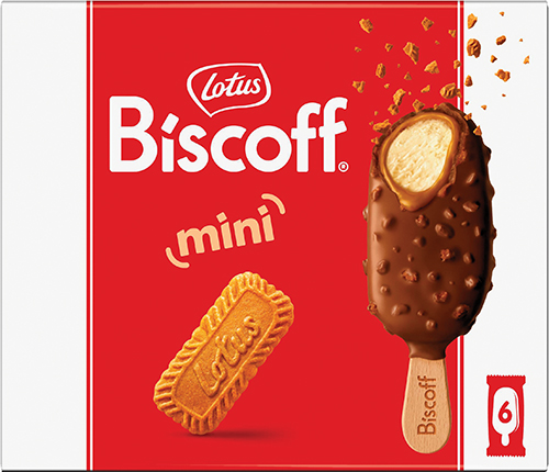 6 MINI BÂTONNETS GLACÉS BISCOFF 
CHOCOLAT AU LAIT