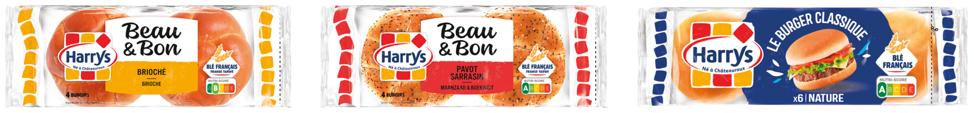 SUR LES PRODUITS PRÉSENTS EN MAGASIN DE LA GAMME BURGER BEAU & BON ET LE BURGER CLASSIQUE “HARRYS”.