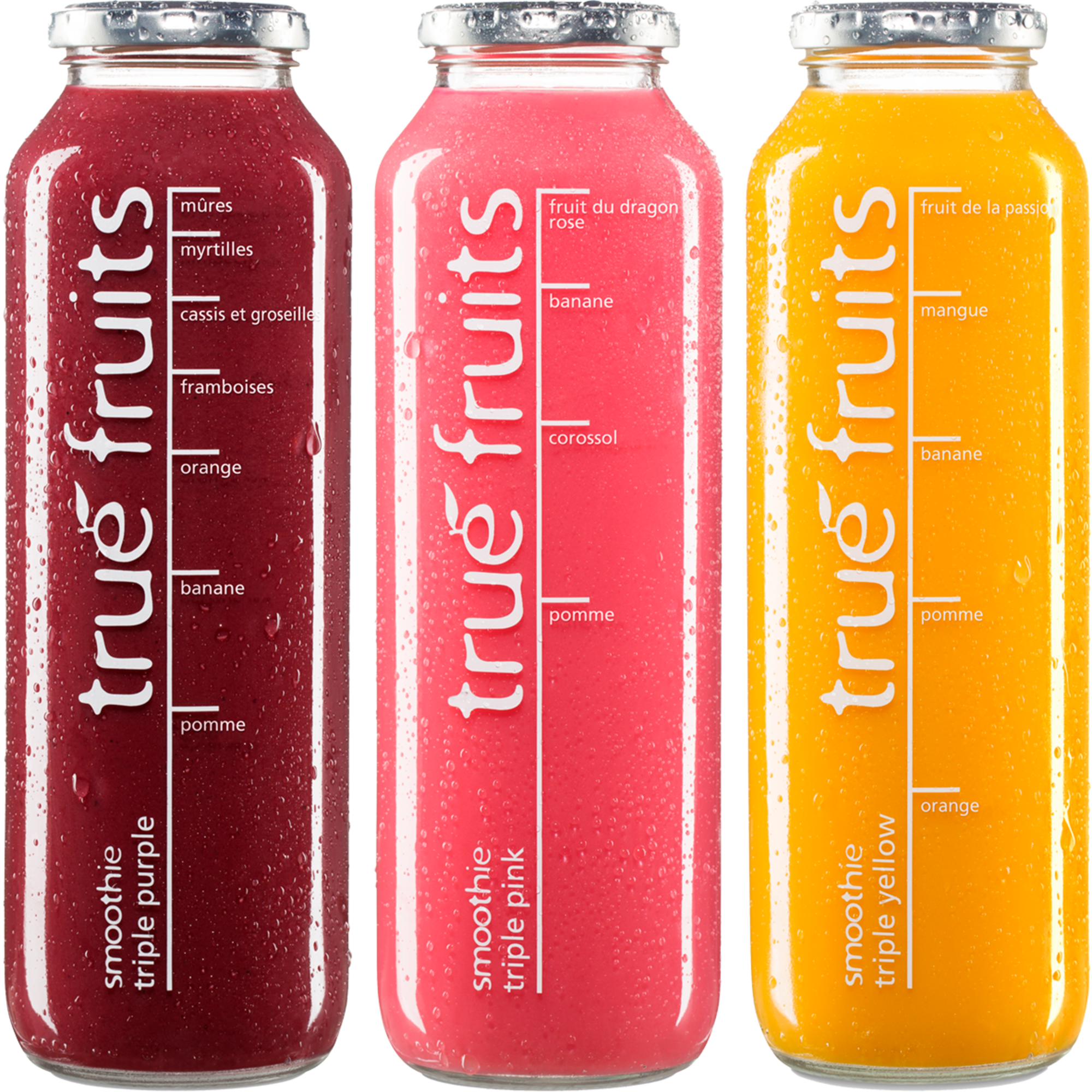 SUR LES PRODUITS PRÉSENTS EN MAGASIN DE LA GAMME "TRUE FRUITS"