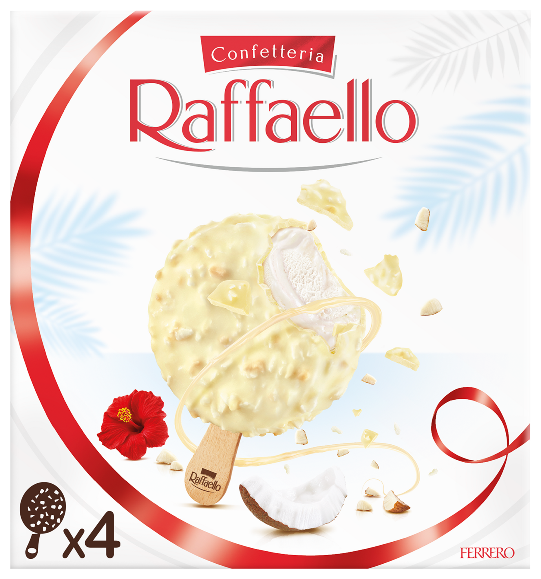4 bâtonnets glacés noix de coco