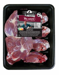 PLATEAU COMPOSÉ : 2 CUISSES + 4 MANCHONS DE CANARD