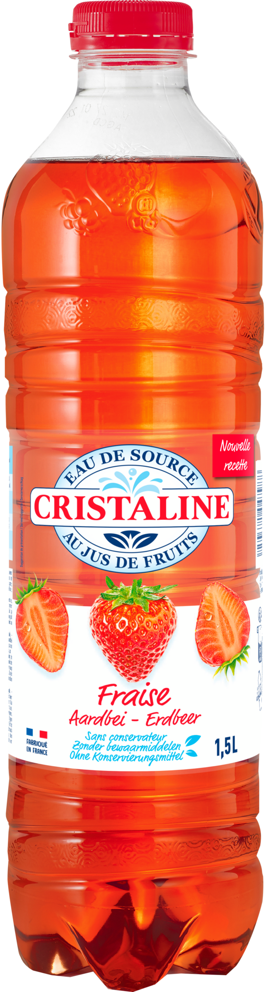 EAU DE SOURCE AU JUS DE FRUITS GOÛT FRAISE