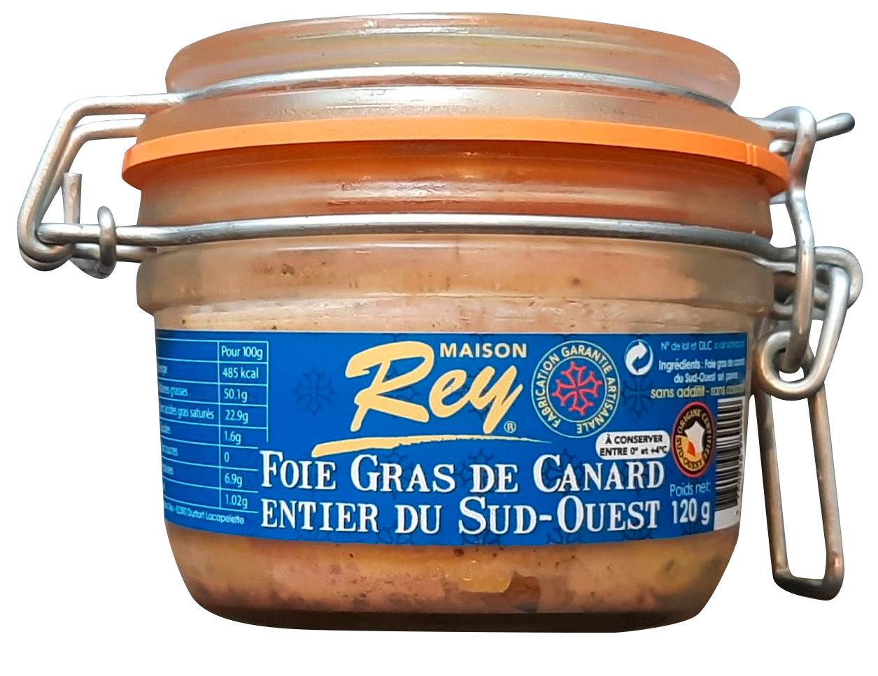 BOCAL DE FOIE GRAS DE CANARD ENTIER