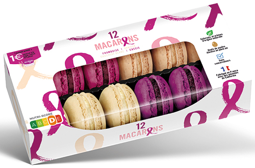 12 MACARONS OCTOBRE ROSE