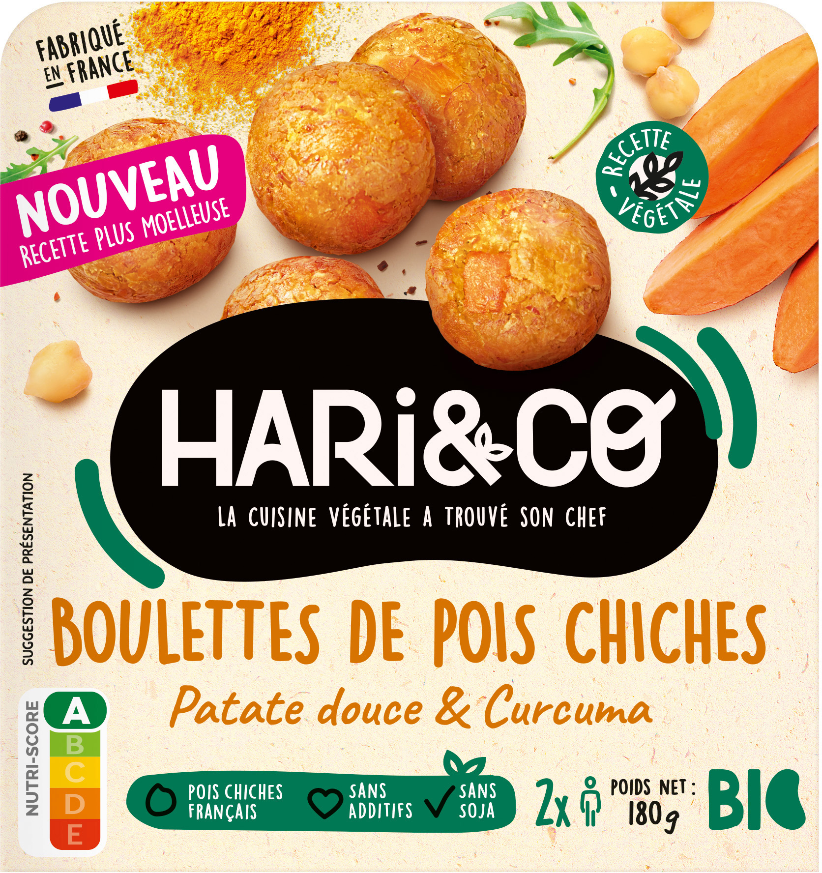 BOULETTES DE POIS CHICHES BIO
