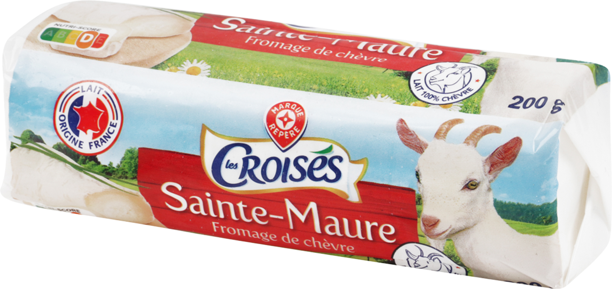 BÛCHE DE CHÈVRE SAINTE MAURE 23% MAT.GR. 