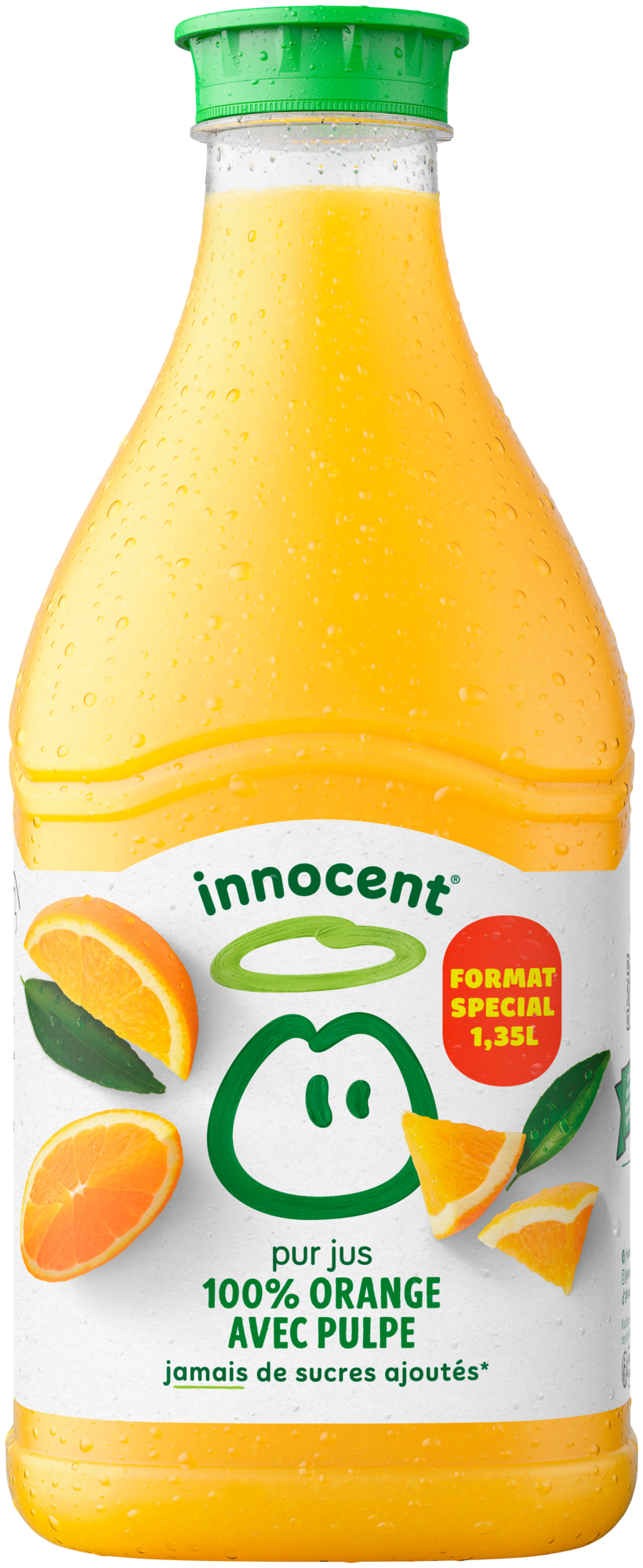 Jus 100% orange avec pulpe Format spécial