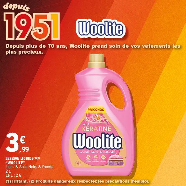 LESSIVE LIQUIDE(1)(2)