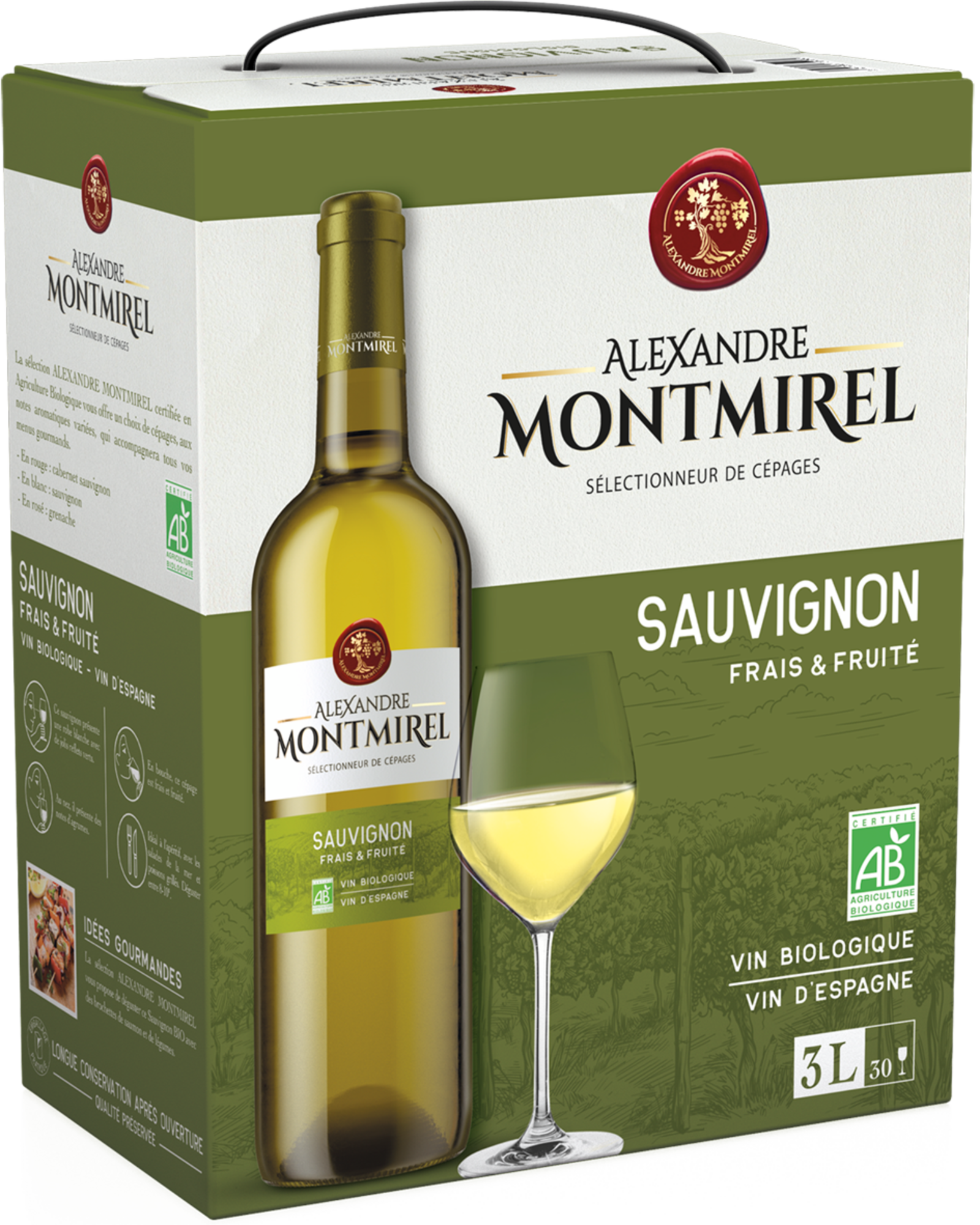 VIN D'ESPAGNE BIO SAUVIGNON BLANC BIB