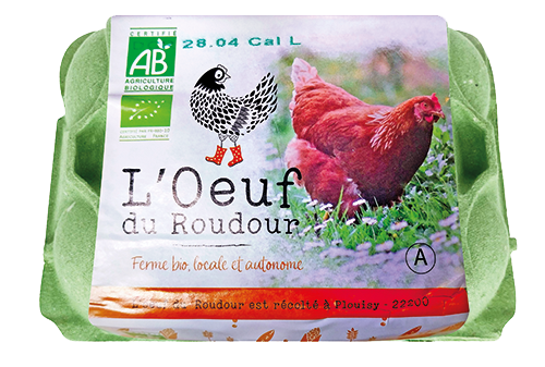 6 ŒUFS BIO DE POULES ÉLEVÉES EN PLEIN AIR