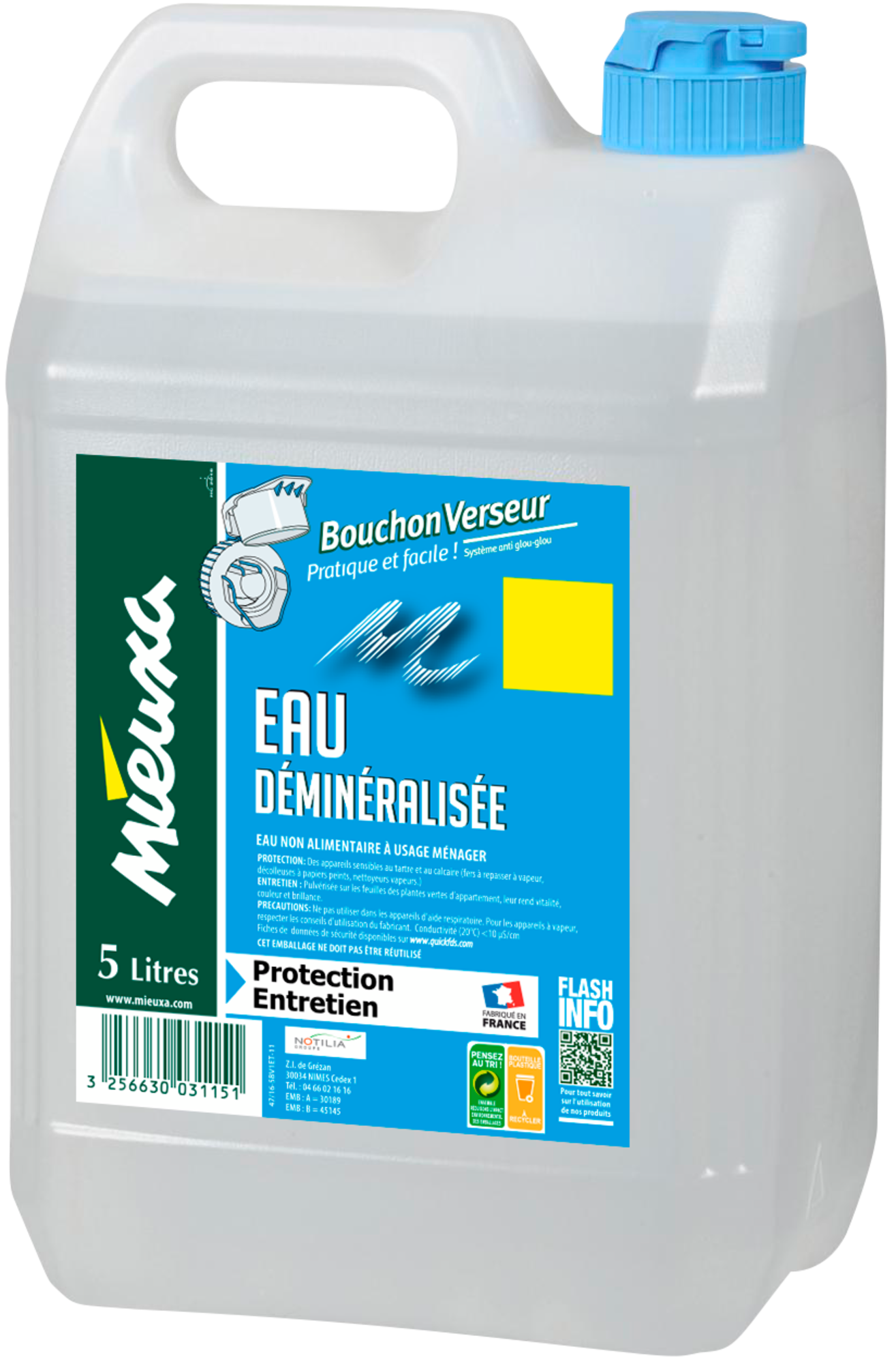 EAU DÉMINÉRALISÉE