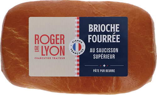 BRIOCHE FOURRÉE AU SAUCISSON SUPÉRIEUR PISTACHÉ 1%