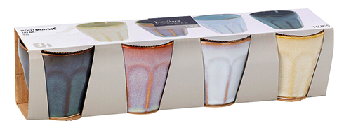 LOT DE 4 MUGS 90 ML