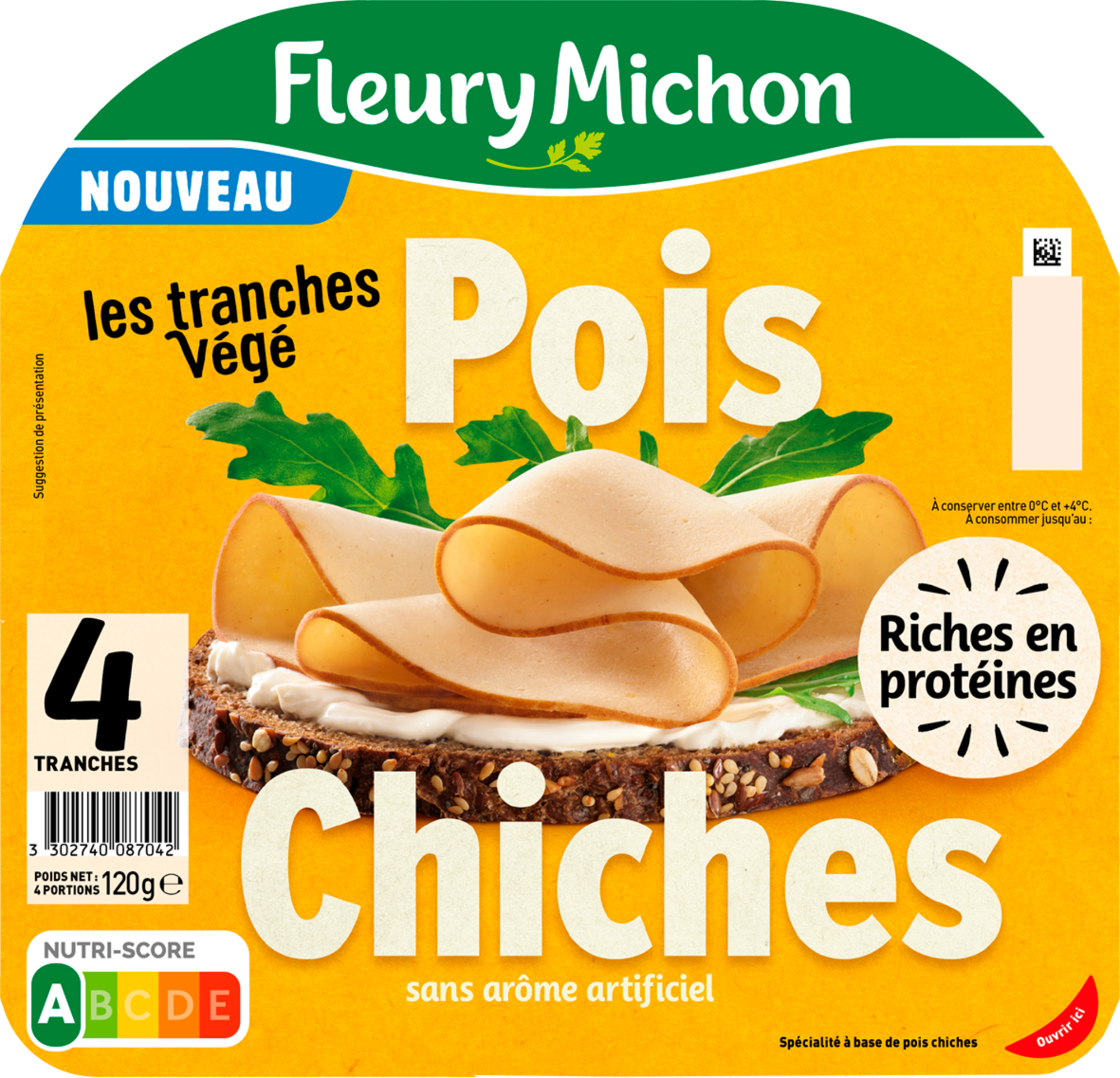 Tranches végé pois chiches