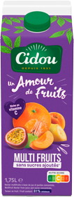 NECTAR À BASE DE JUS CONCENTRÉ MULTIFRUITS UN AMOUR DE FRUITS