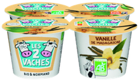 YAOURT BIO(6) & NORMAND VANILLE DE MADAGASCAR