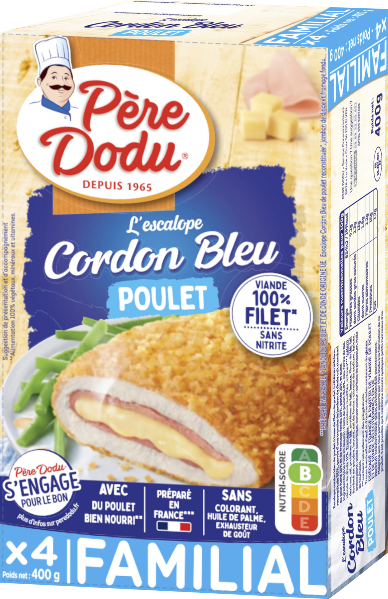 L'escalope Cordon Bleu Poulet Format Familial