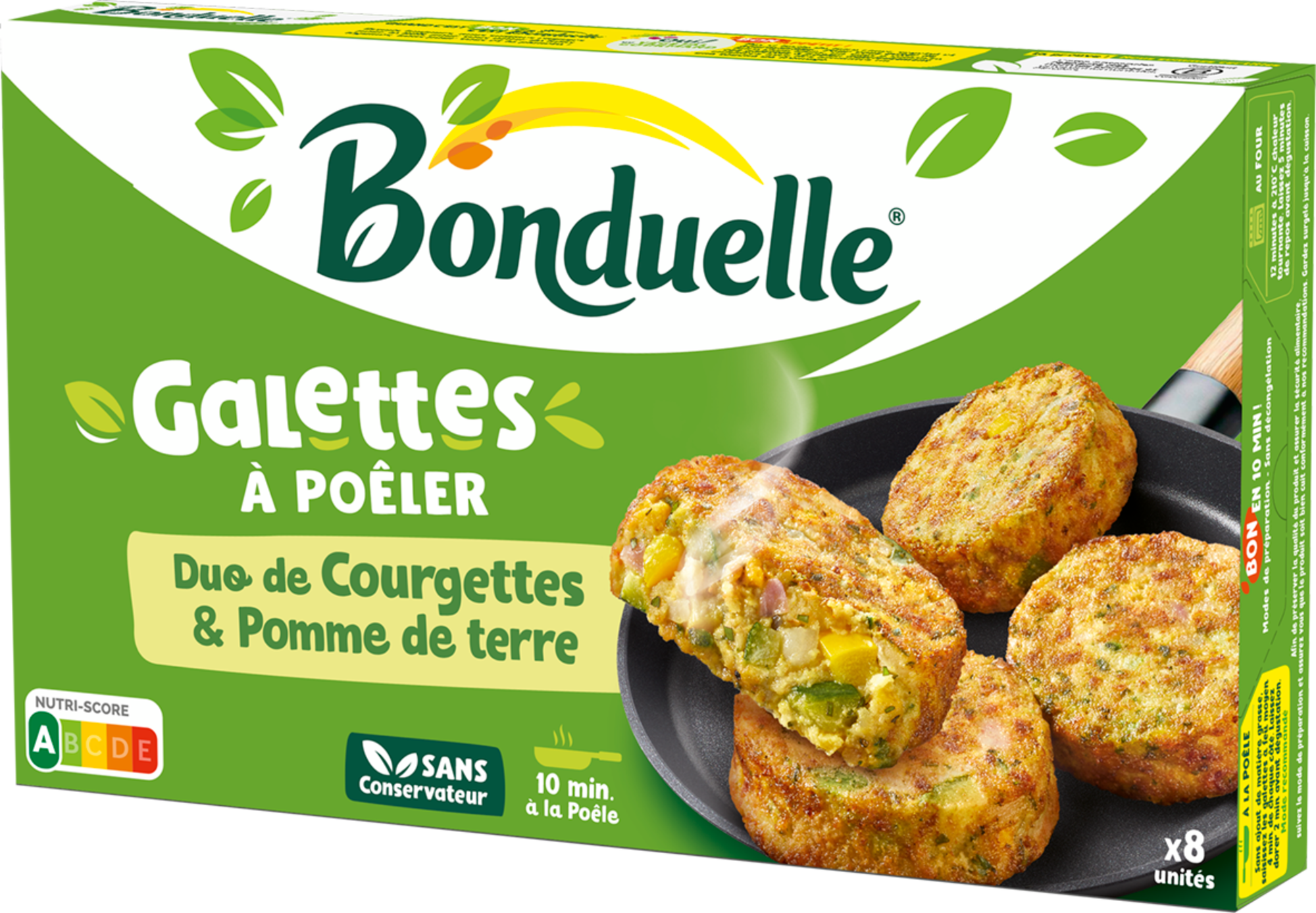 Galettes à poêler duo de courgettes & pomme de terre surgelées