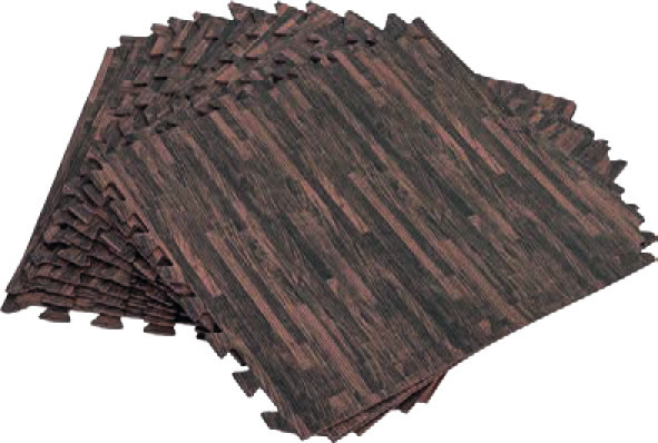 LOT DE 12 TAPIS DE SOL EFFET BOIS