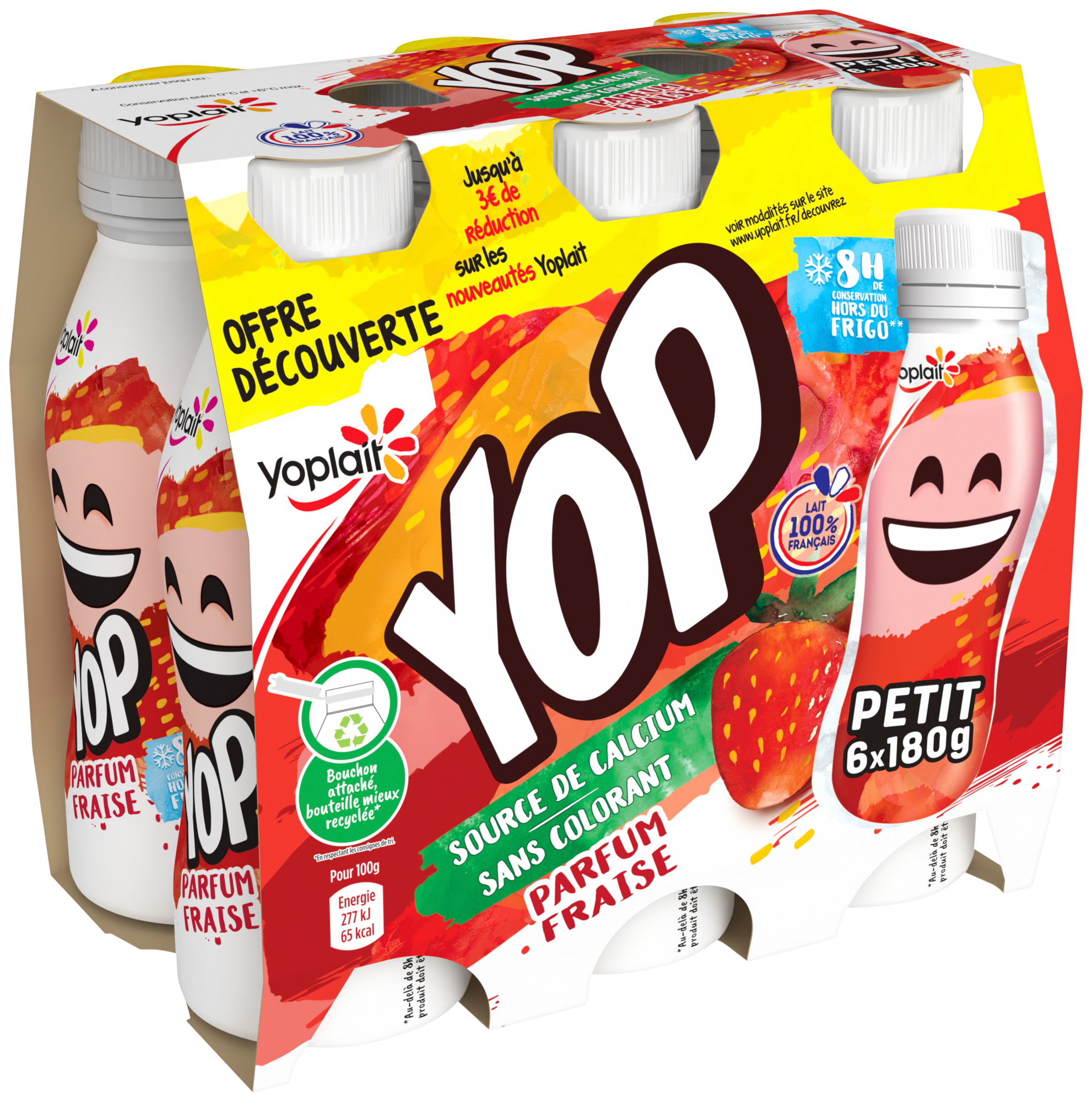 P'tit Yop Parfum fraise Offre découverte