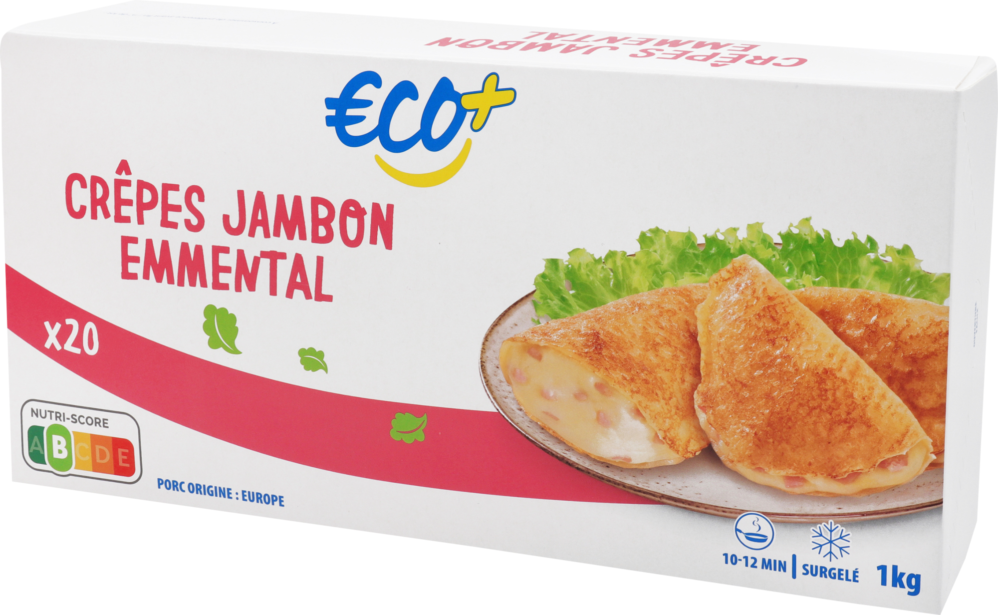 20 CRÊPES JAMBON EMMENTAL SURGELÉES