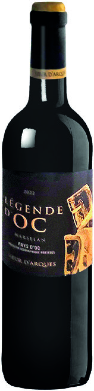 VIN ROUGE IGP(2) PAYS D'OC LÉGENDE D'OC MARSELAN 2022 SIEUR D'ARQUES