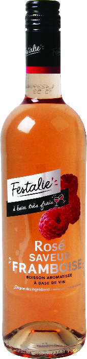 BOISSON À BASE DE VIN ROSÉ FRAMBOISE FESTALIE