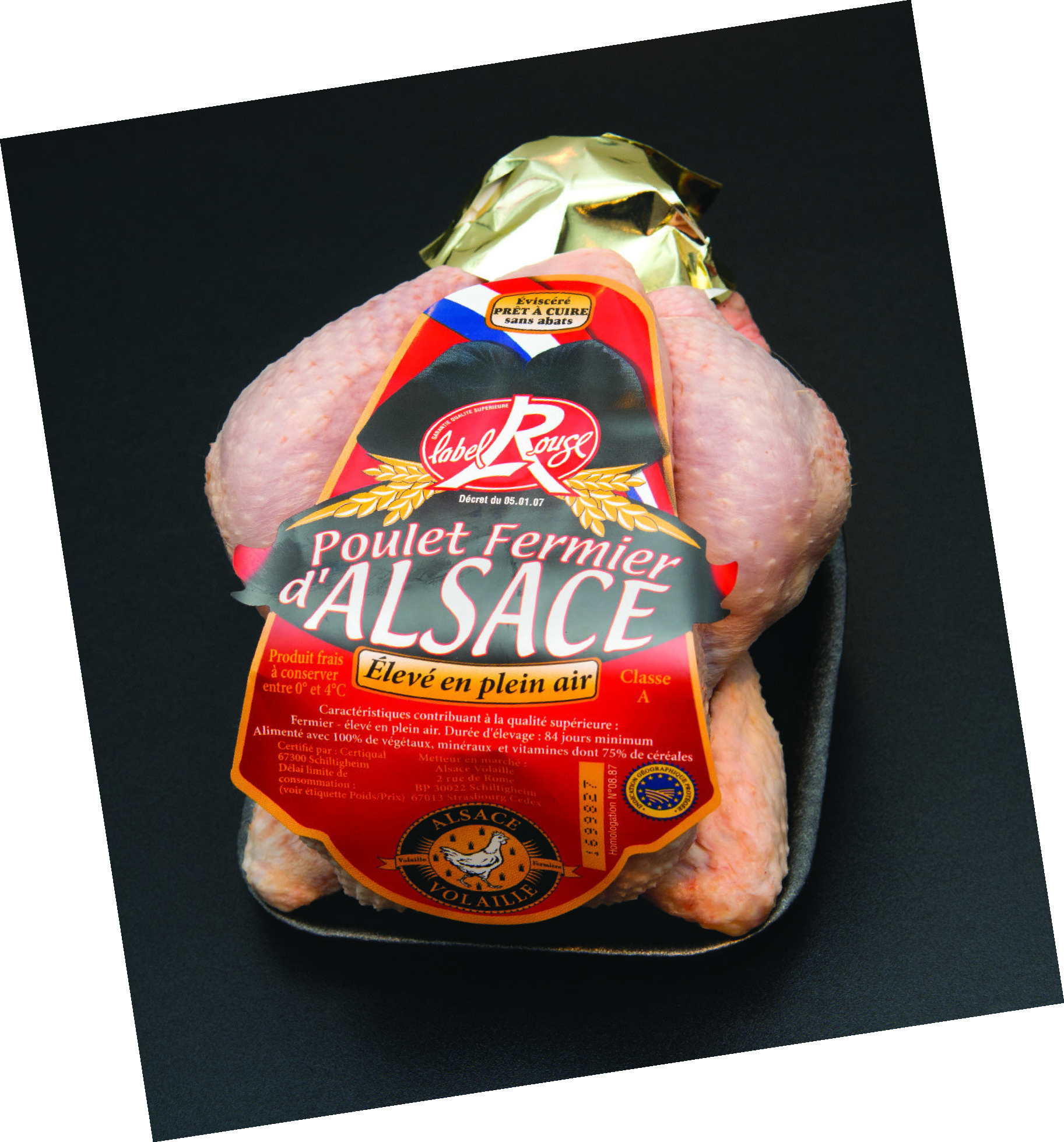 POULET FERMIER D’ALSACE IGP* LABEL ROUGE