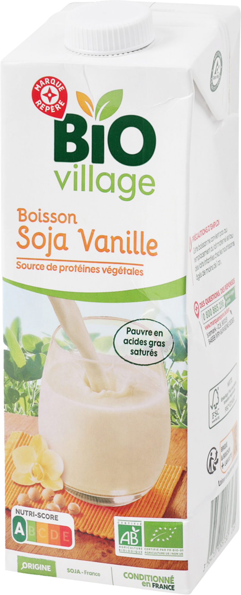 BOISSON AU SOJA VANILLE BIO