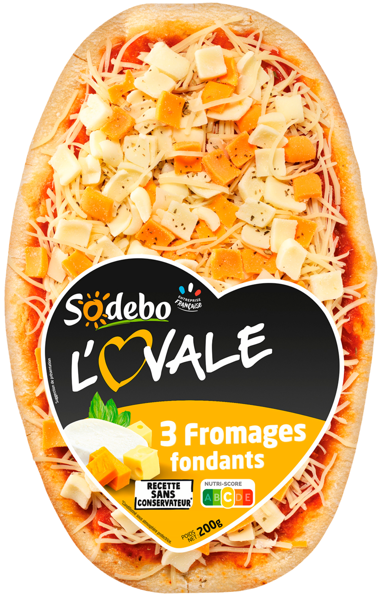SUR LES PRODUITS PRÉSENTS EN MAGASIN DE LA GAMME PIZZA L'OVALE "SODEBO"
