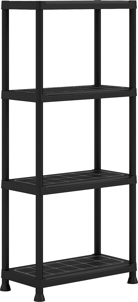 ÉTAGÉRE PLUS 4 ÉTAGES 60 CM NOIR