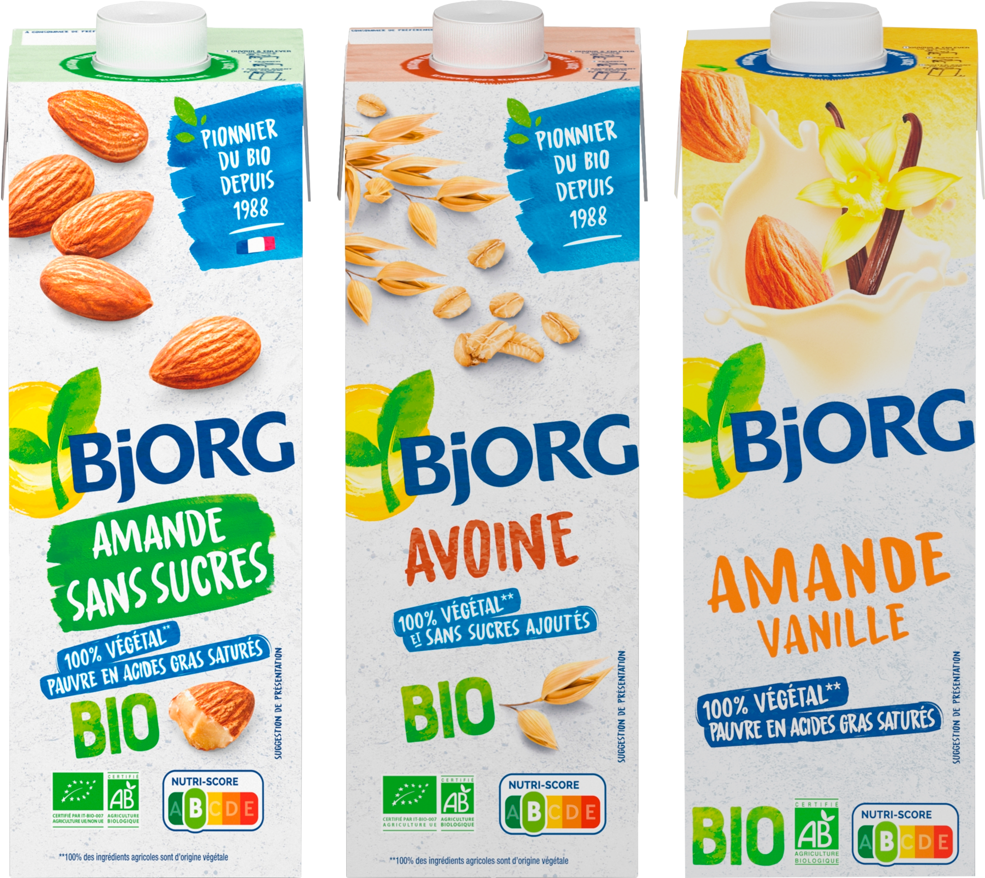 SUR LES PRODUITS PRÉSENTS EN MAGASIN DE LA GAMME BOISSONS VÉGÉTALES BIO "BJORG"
