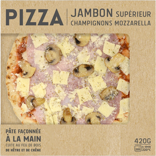 PIZZA JAMBON SUPÉRIEUR CHAMPIGNON MOZZARELLA