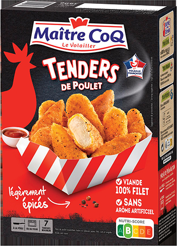 TENDERS DE FILET DE POULET SURGELÉS