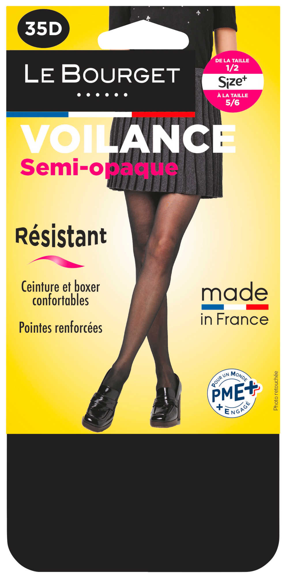 COLLANT VOILANCE SEMI-OPAQUE SATINE X1 