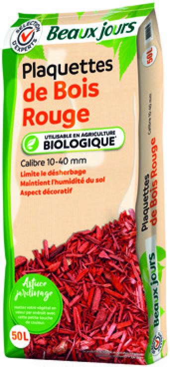 PLAQUETTES DE BOIS ROUGE