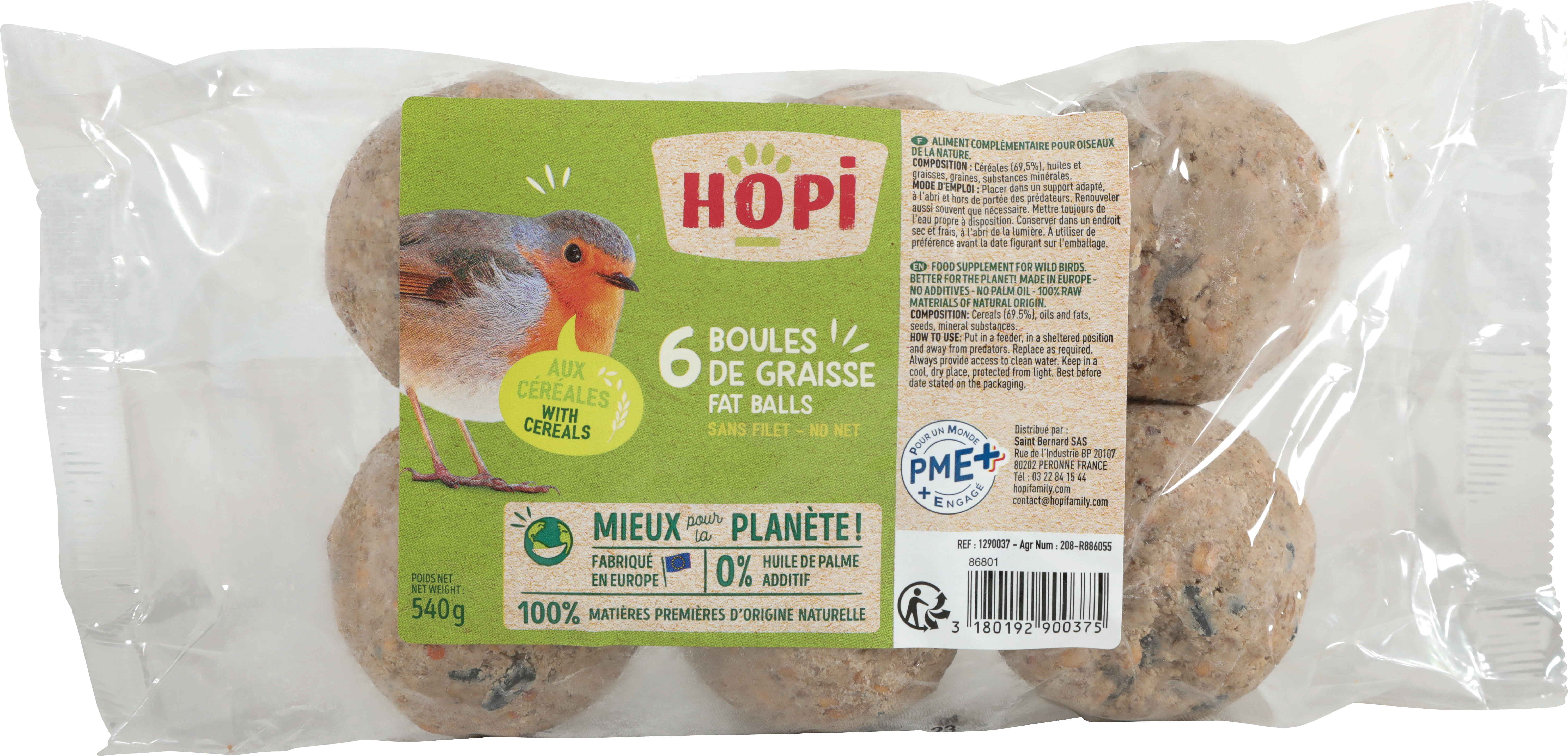 SAC DE 6 BOULES DE GRAISSE