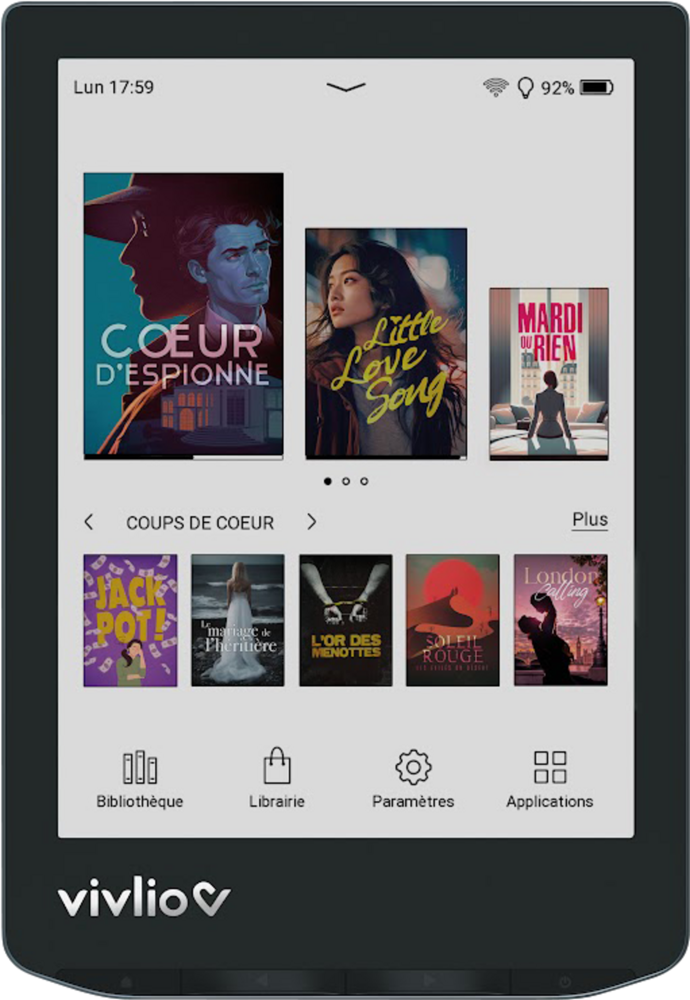 LISEUSE VIVLIO LIGHT HD COLOR + EBOOK