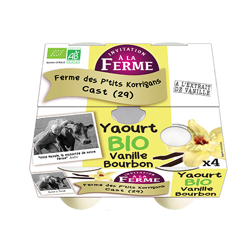 YAOURTS BIO VANILLE BOURBON