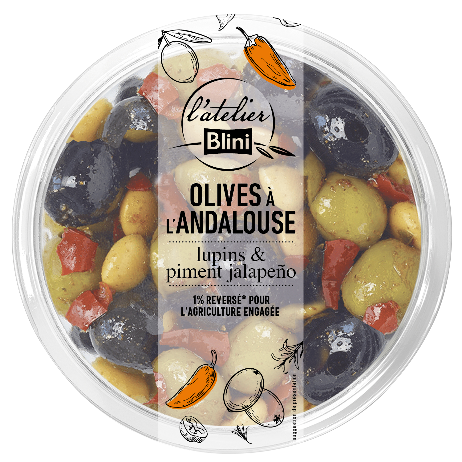 OLIVES À L'ANDALOUSE
OU À LA PROVENÇALE