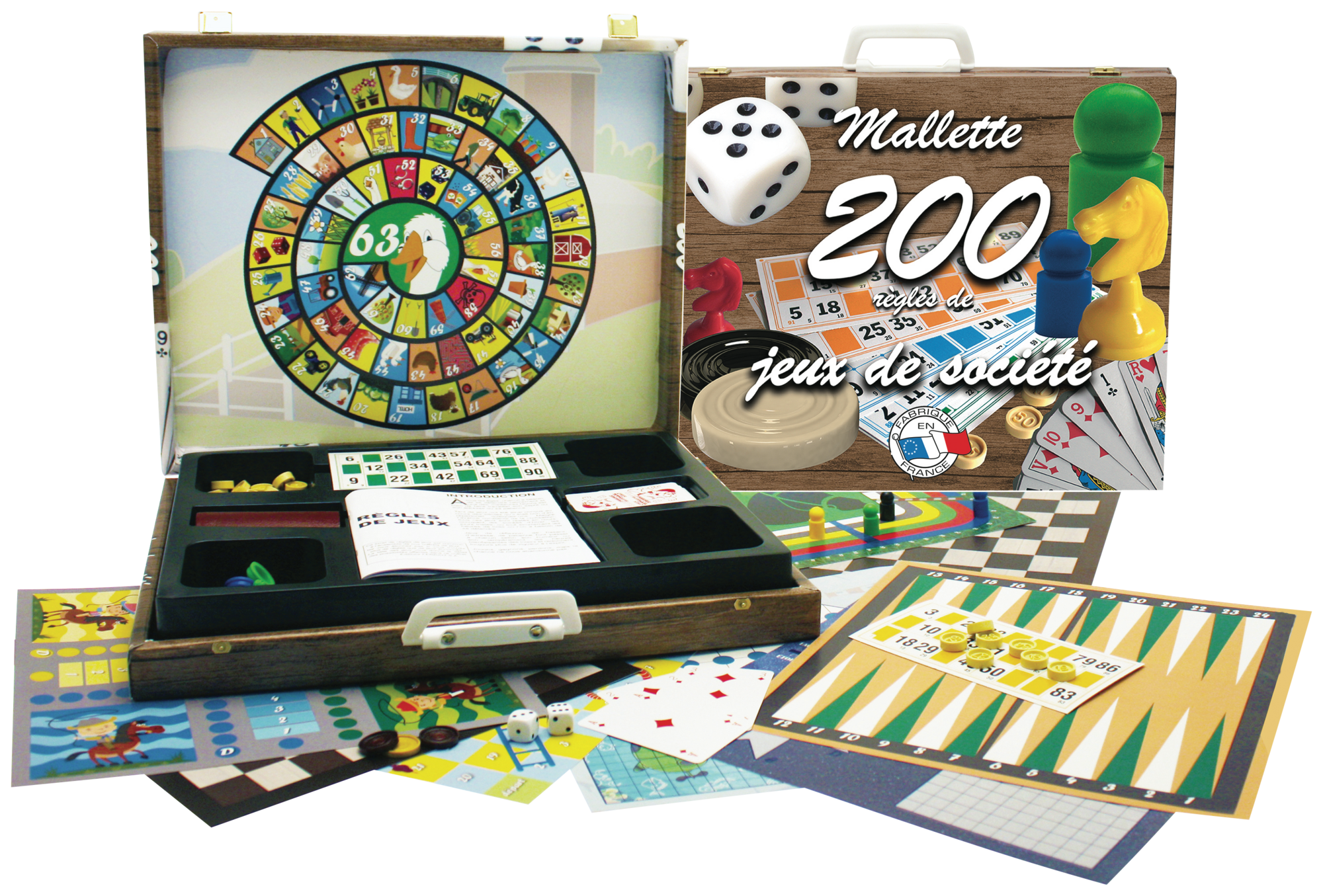 MALLETTE 200 JEUX DE SOCIÉTÉ