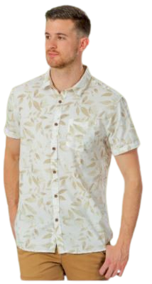 CHEMISE MANCHES COURTES VOILE DE COTON IMPRIMÉE