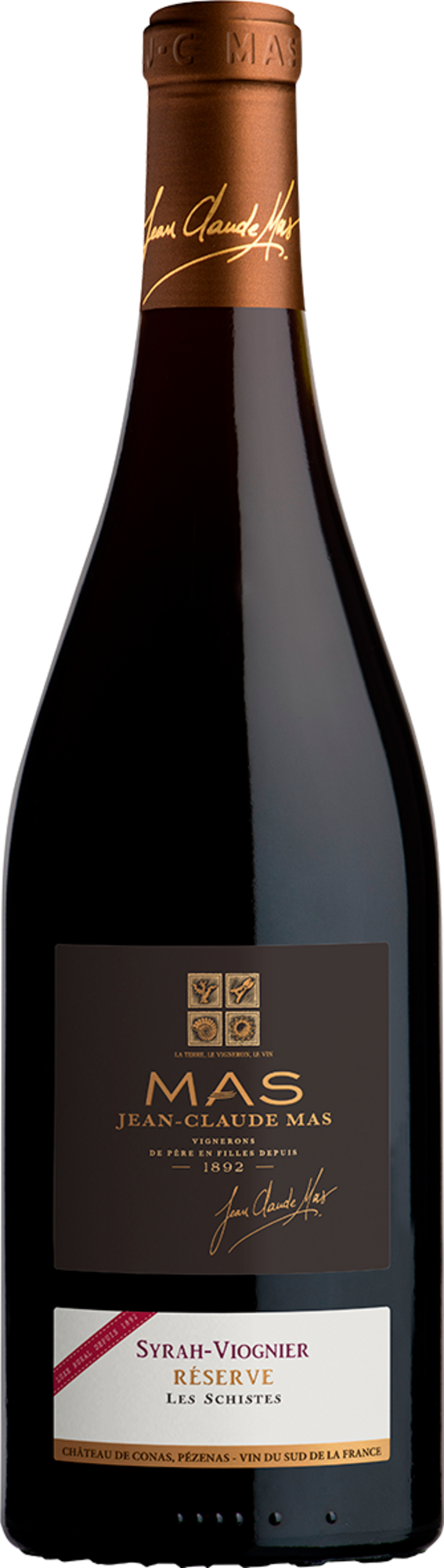 IGP PAYS D'OC SYRAH VIOGNIER ROUGE  - JEAN-CLAUDE MAS RÉSERVE "LES SCHISTES" 2024