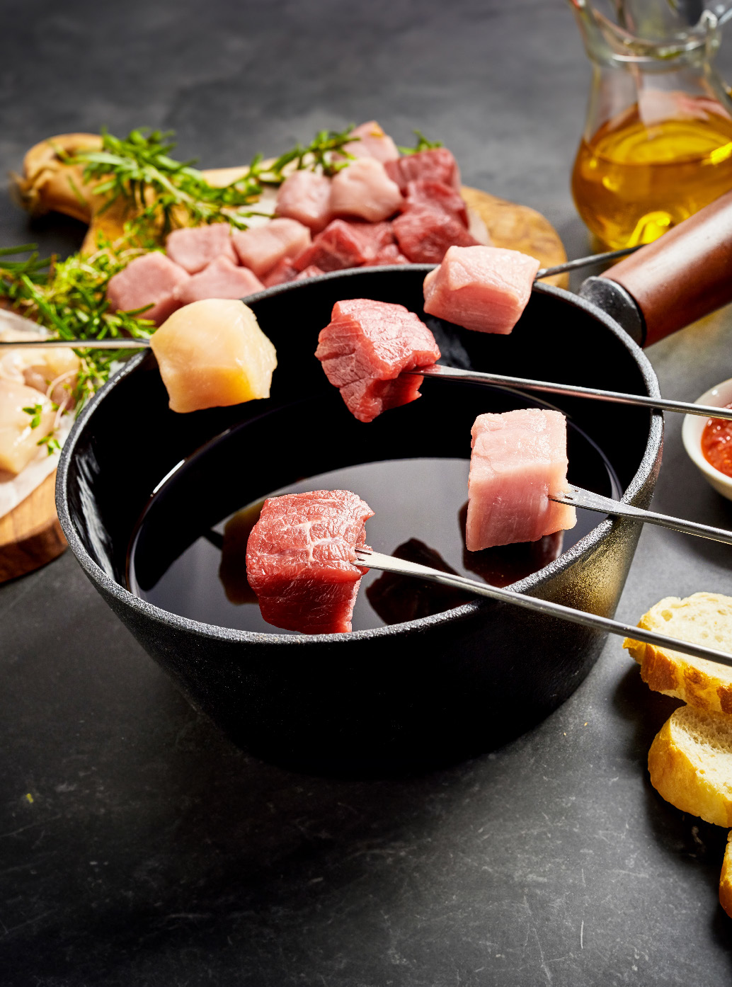 Fondue de viandes