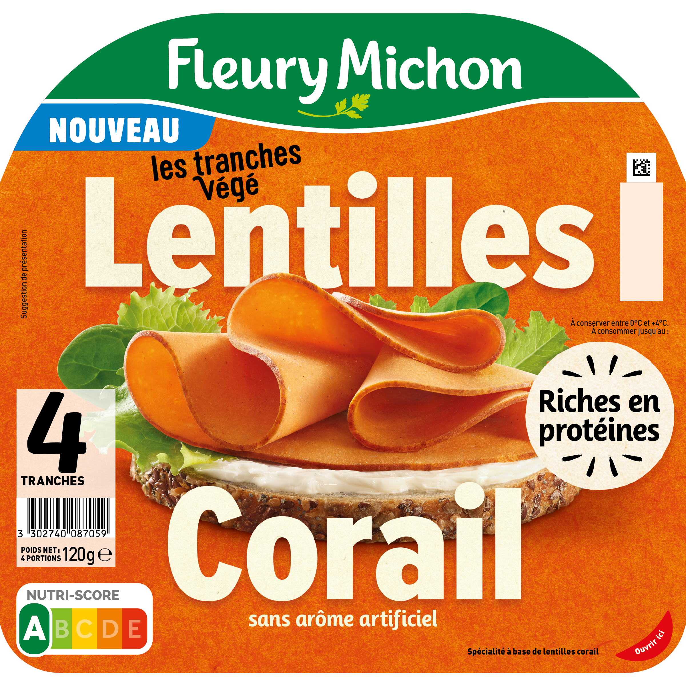 TRANCHES VÉGÉ LENTILLES CORAIL