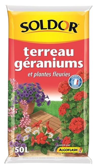 TERREAU GÉRANIUMS ET PLANTES FLEURIES