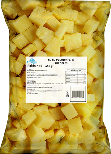 FRUITS EN MORCEAUX SURGELÉS